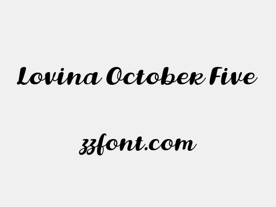 Lovina October Five