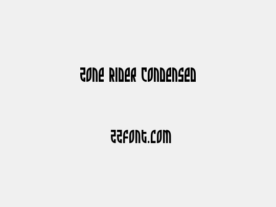 Zone Rider Condensed