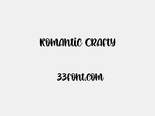 Romantic Crafty