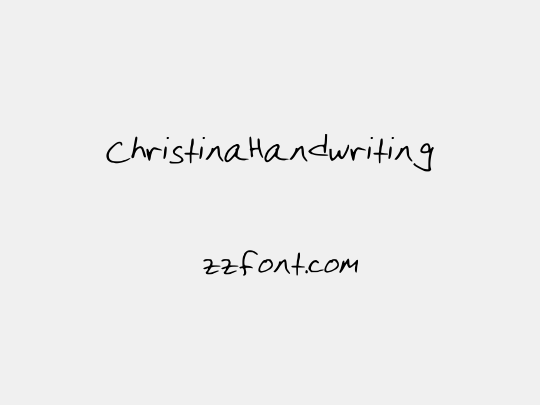 ChristinaHandwriting