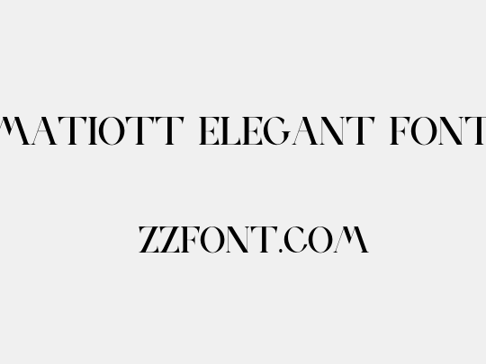MATIOTT ELEGANT FONT
