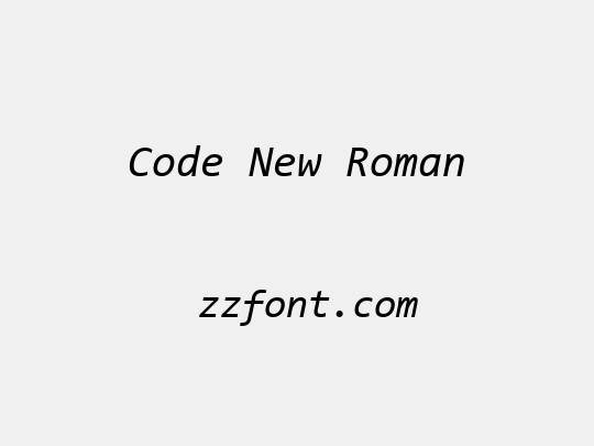 Code New Roman