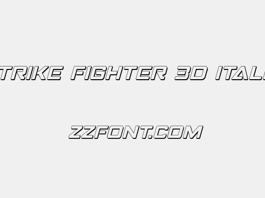 Strike Fighter 3D Italic
