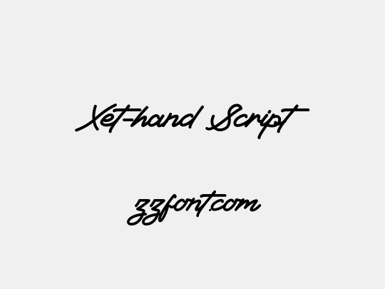 Xet-hand Script