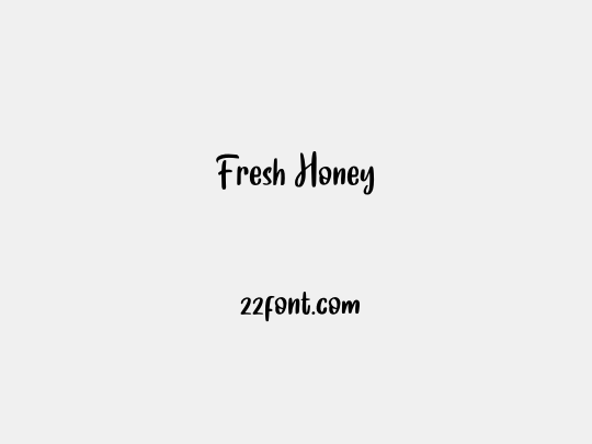 Fresh Honey
