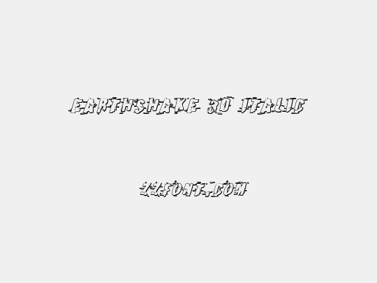 Earthshake 3D Italic