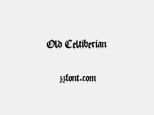Old Celtiberian