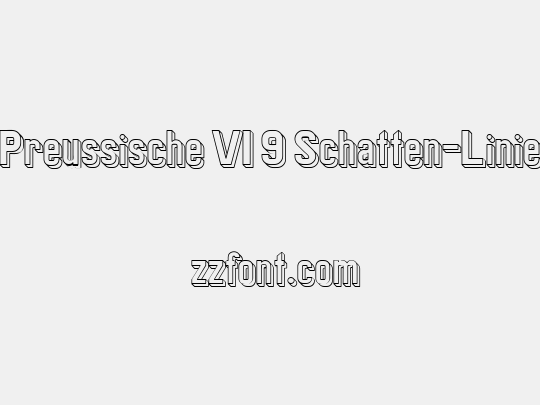 Preussische VI 9 Schatten-Linie