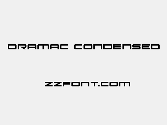 Oramac Condensed