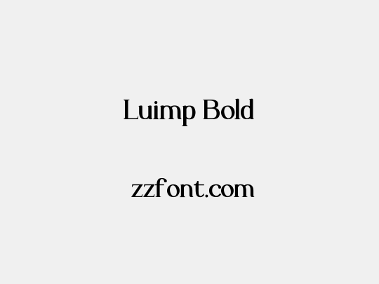 Luimp Bold