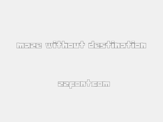 maze without destination