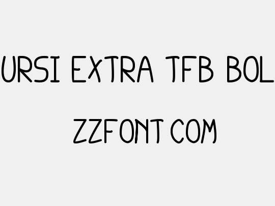 cursi extra tfb bold