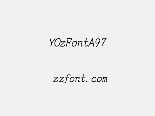 YOzFontA97