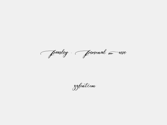 Piasley - Personal Use