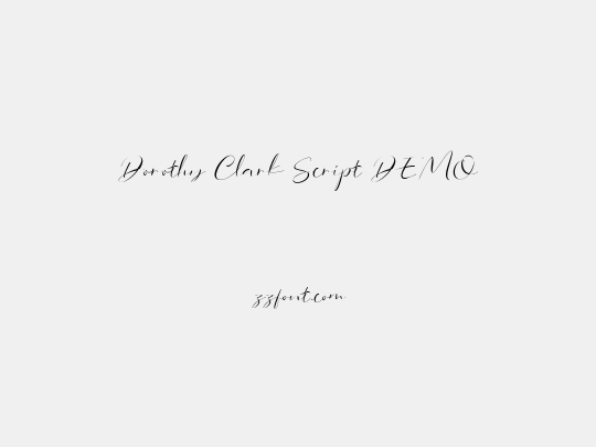 Dorothy Clark Script DEMO