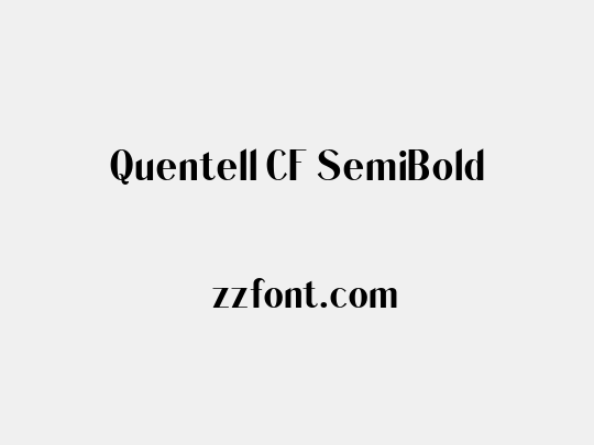 Quentell CF SemiBold