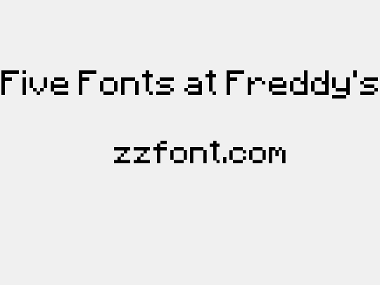 Five Fonts at Freddy's