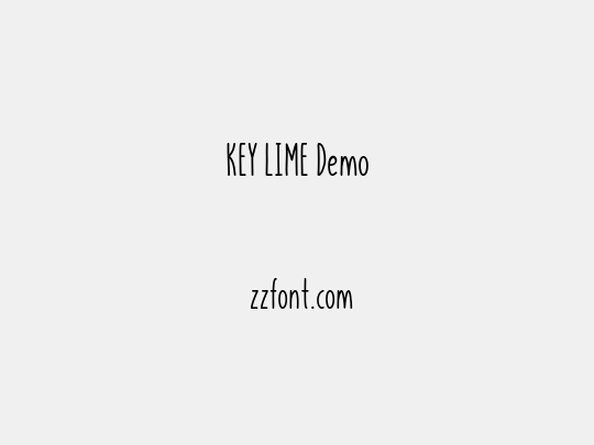 KEY LIME Demo