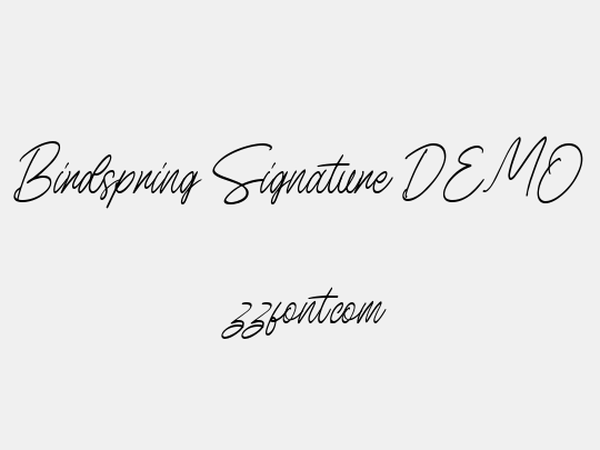 Birdspring Signature DEMO