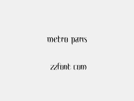 Metro Paris