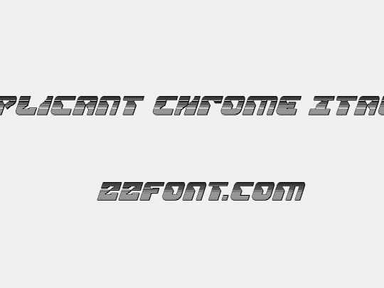 Replicant Chrome Italic