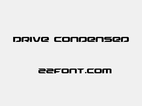Drive Condensed