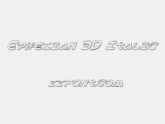 Ephesian 3D Italic