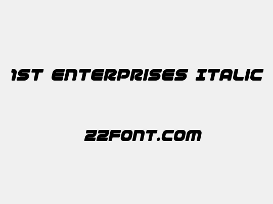 1st Enterprises Italic