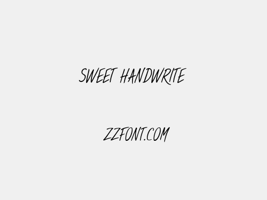 Sweet Handwrite