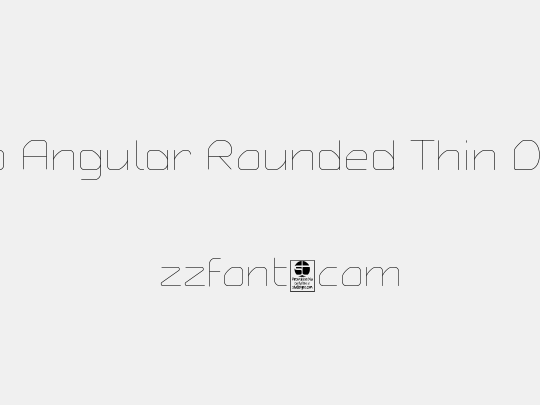 Typo Angular Rounded Thin Demo