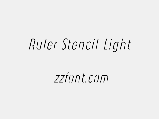 Ruler Stencil Light