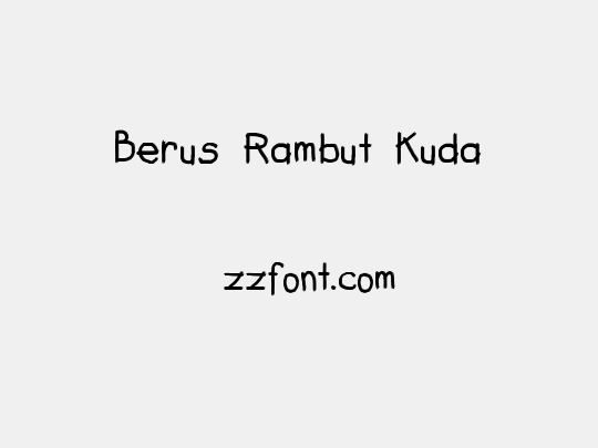 Berus Rambut Kuda