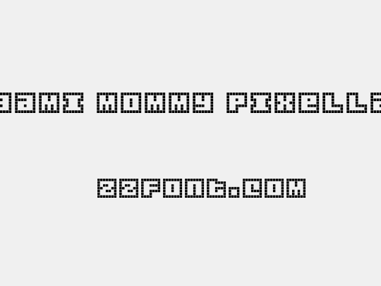 Origami Mommy Pixellated