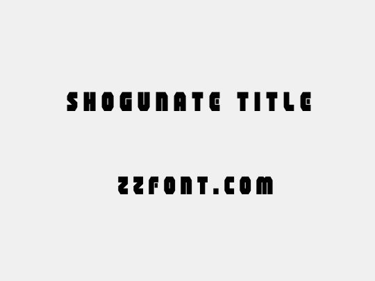 Shogunate Title
