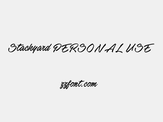Stackyard PERSONAL USE
