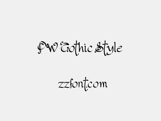 PW Gothic Style