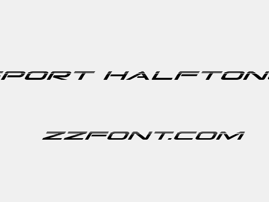 Grand Sport Halftone Italic