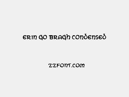 Erin Go Bragh Condensed