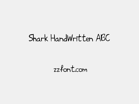 Shark HandWritten ABC