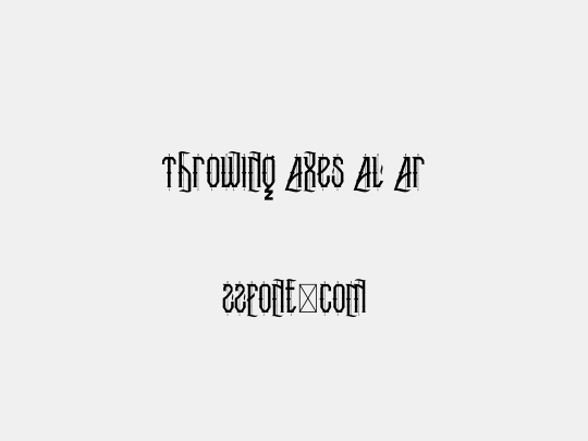 Throwing Axes Al Ar