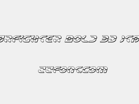 Starfighter Bold 3D Italic