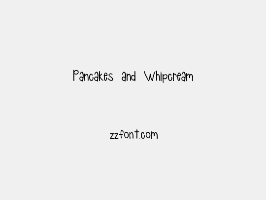 Pancakes and Whipcream