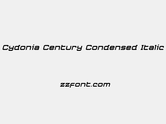 Cydonia Century Condensed Italic