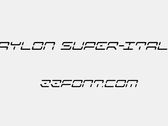 Kaylon Super-Italic