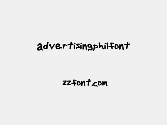 advertisingphilfont