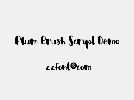 Plum Brush Script Demo