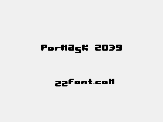 Pormask 2039