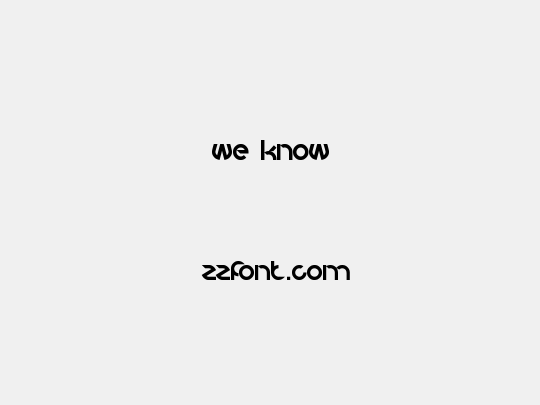 we know