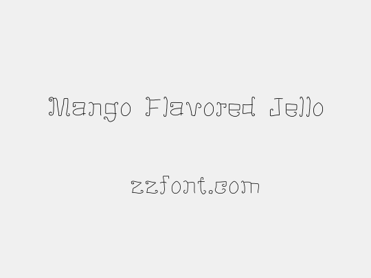 Mango Flavored Jello