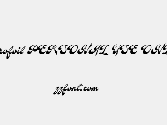 Aerofoil PERSONAL USE ONLY 